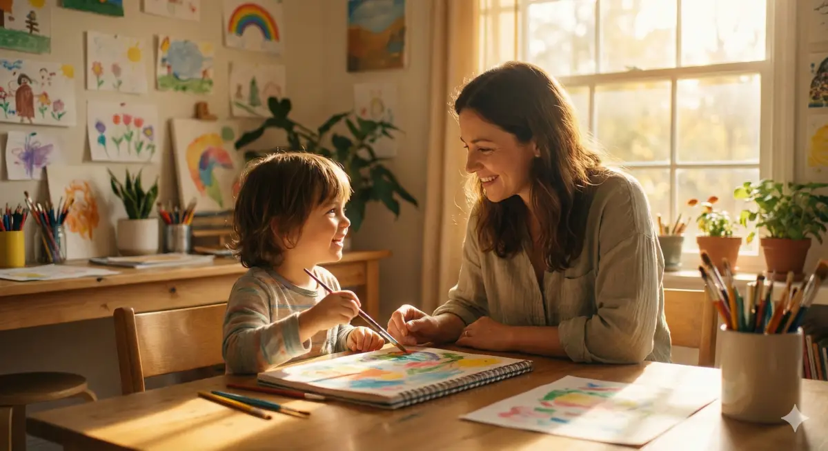 그림 그리는 아이의 마음을 읽어주는 person, 선생님